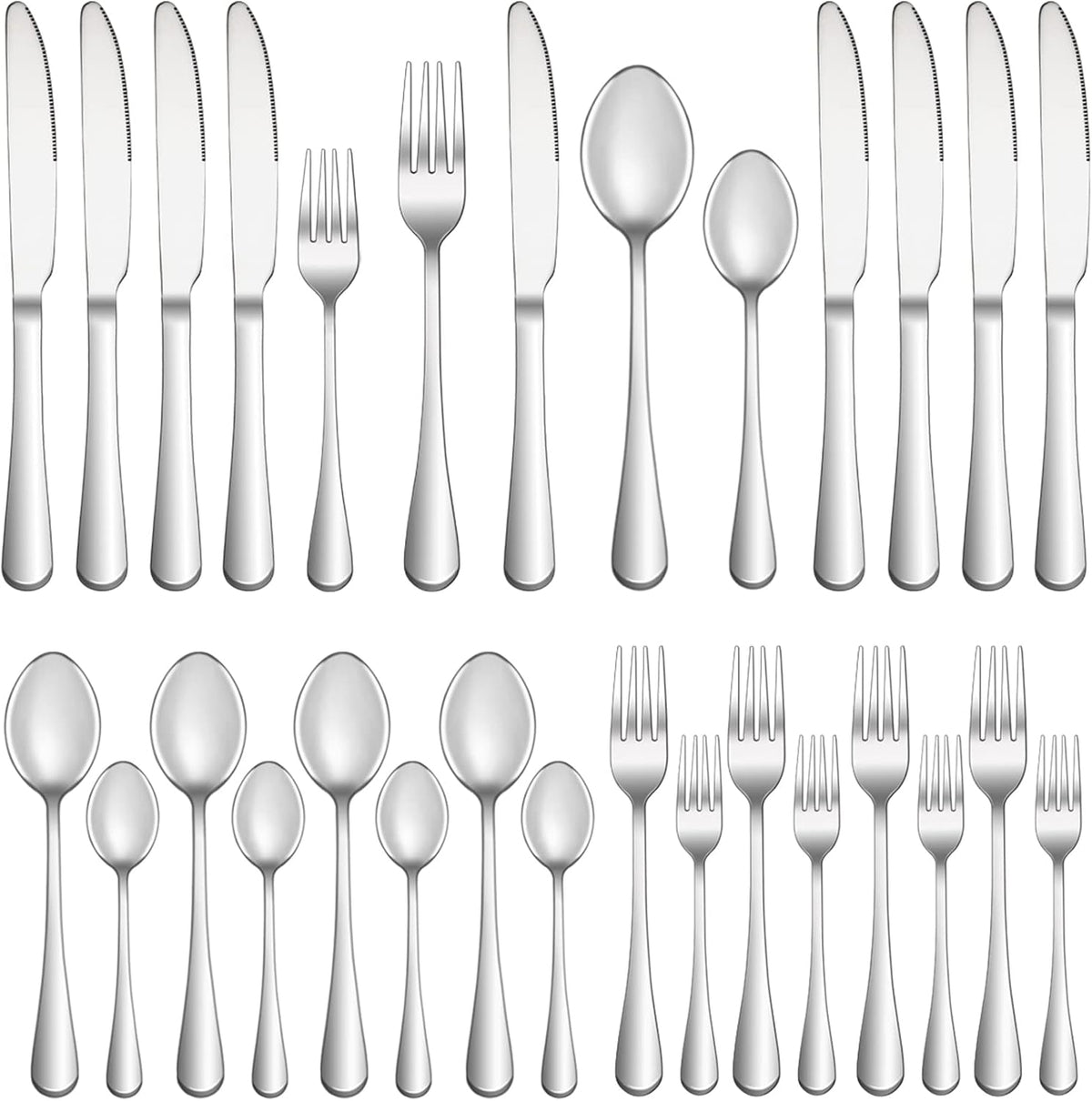 Ensemble en argent de 20 pièces pour 4