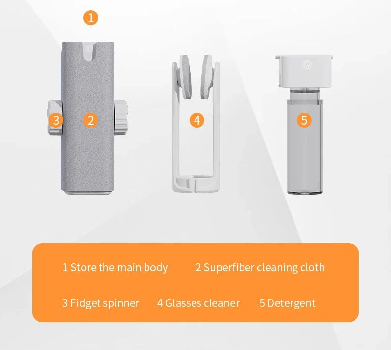 5-en-1 Kit de nettoyage de lunettes multi-fonctions
