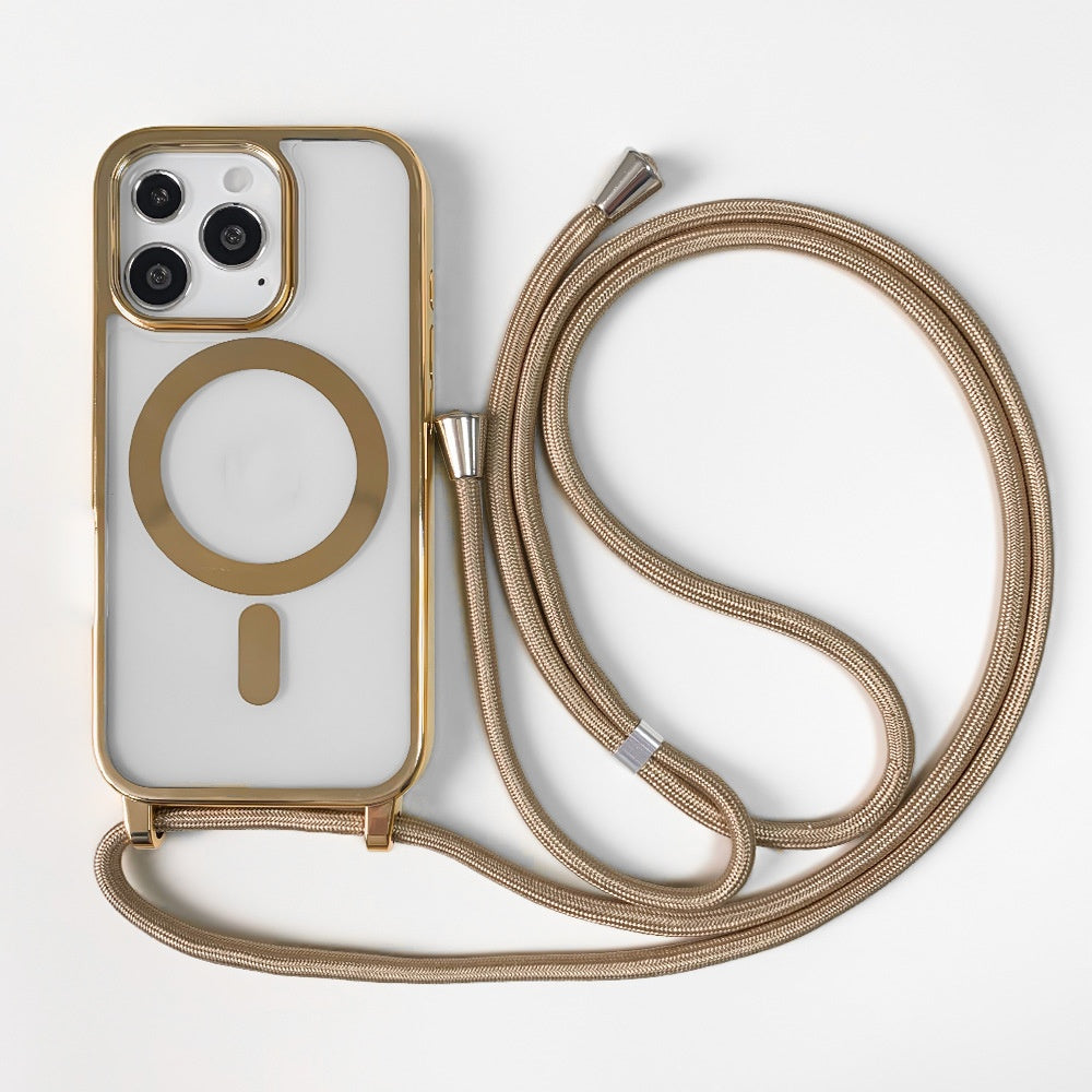 Boîtier de protection pour téléphone magnétique Lanyard