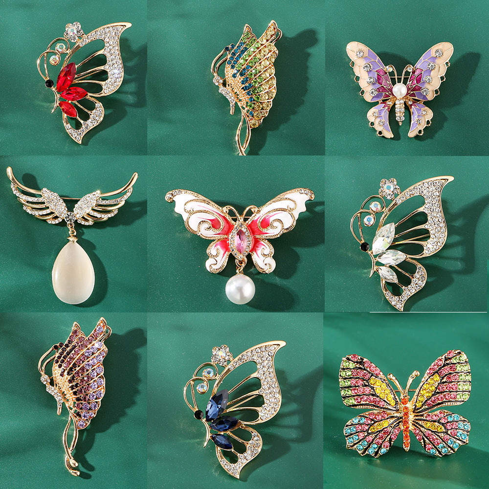 Accessoire de luxe mode Broche papillon