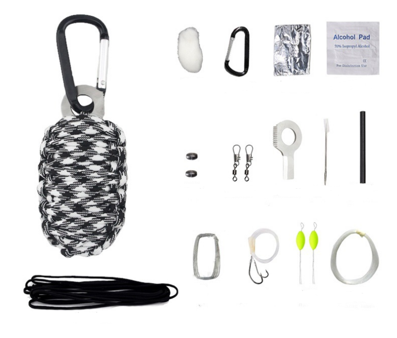 EDC.1991 Kit de survie extérieure Kit de pêche