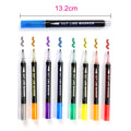 Couleur Double ligne signature surligneur stylo et dessin