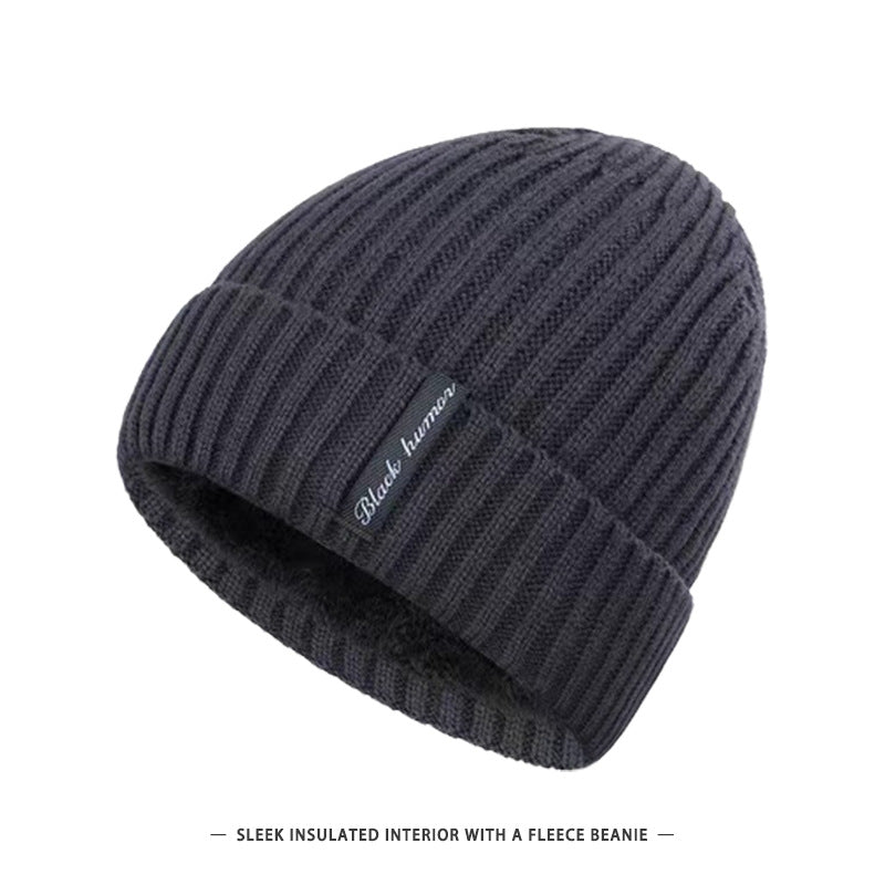 Chapeau chaud en cas de froid, doublé de molleton d'hiver pour hommes