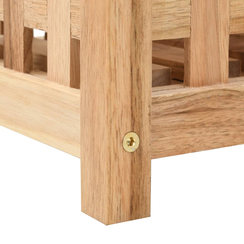 Parapluie Stand Noix Bois massif 18x18x50 cm