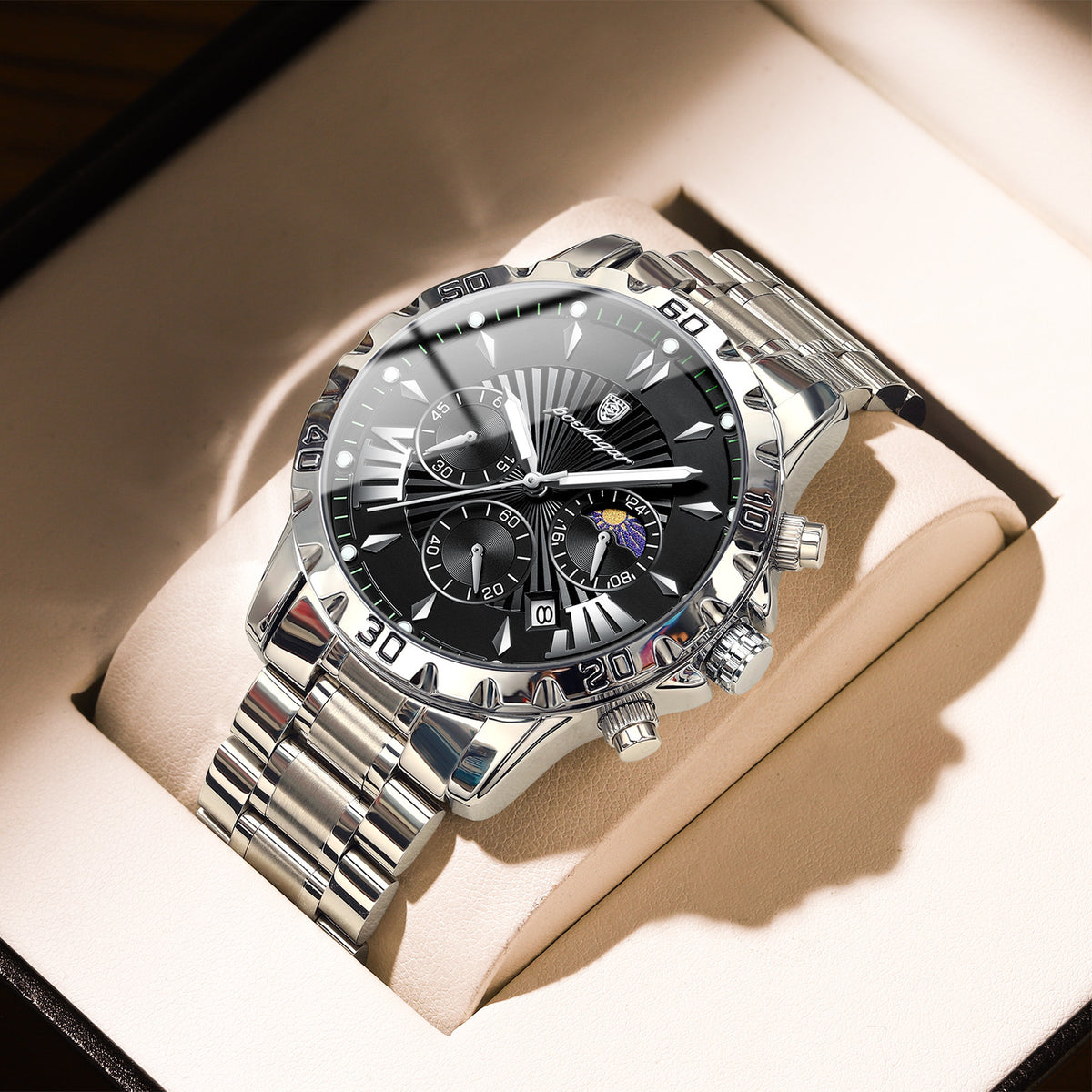 Men's Sporty Multifunction Waterproof Watch