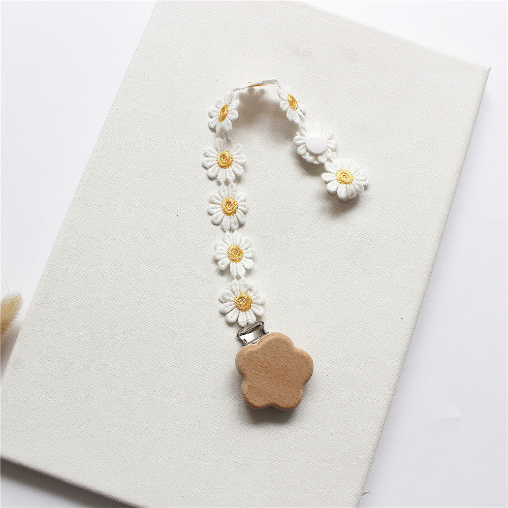 Ins Baby Pacifier Clip dents Colle chaîne anti-perte