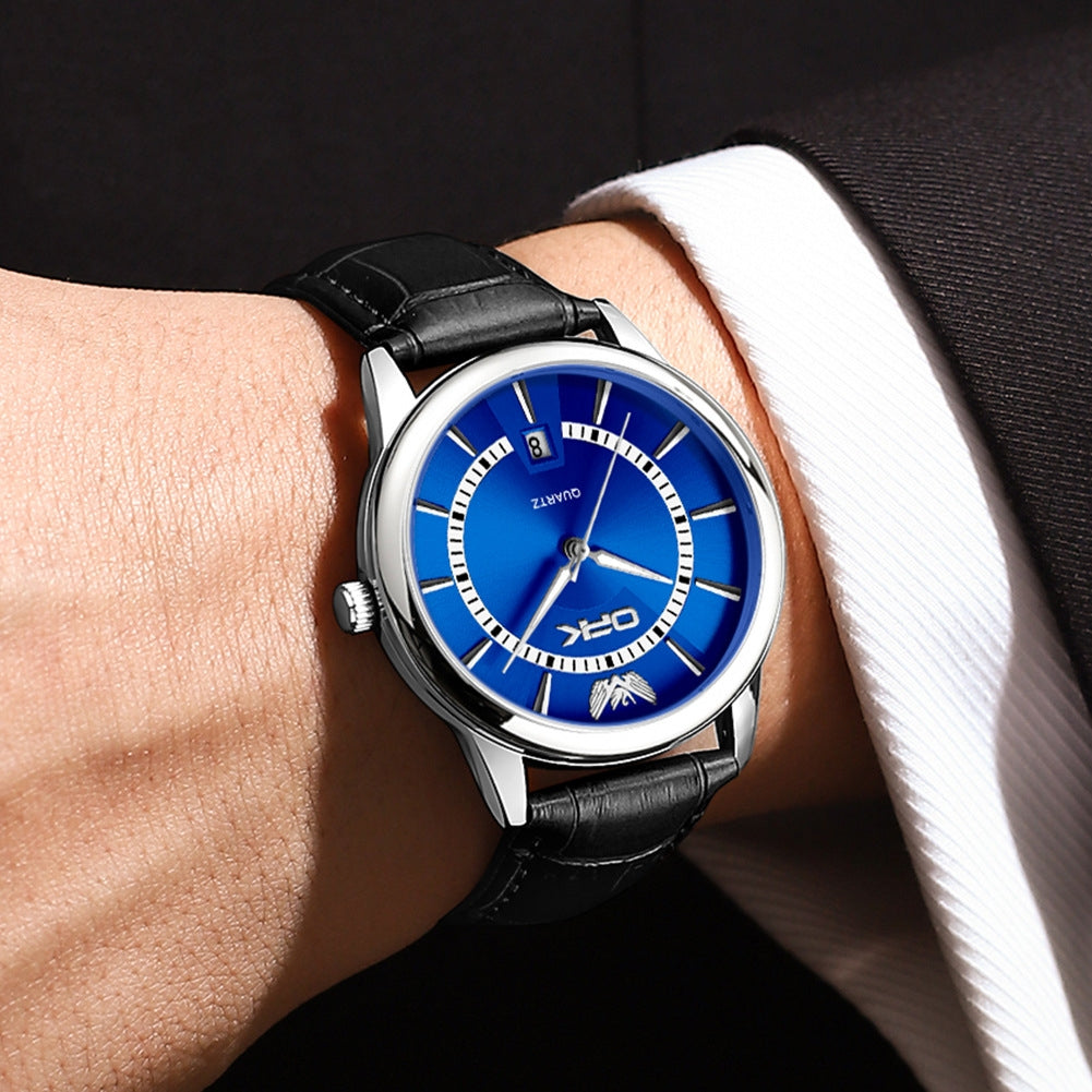 Men's Quartz Watch Waterproof Single Calendar