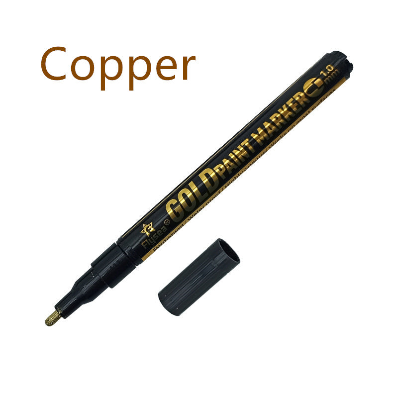 Pen miroir de peinture réfléchissant métal stylo chromé