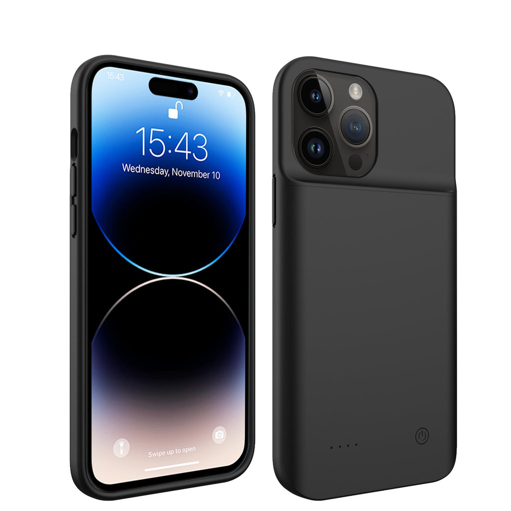 Banque d'alimentation sans fil pour téléphone mobile de la batterie à attelle de fond de boîtier souple