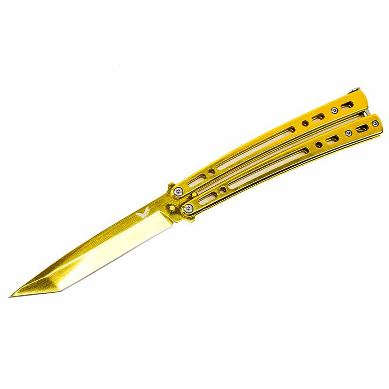 L'autocollant unique de couteau papillon est drôle