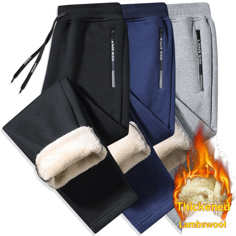 Pantalons casual à cordes à cordes droites à front plat