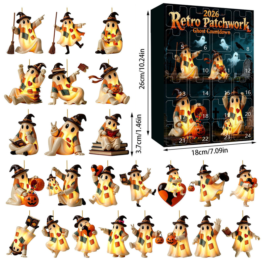 Pendentif Halloween Lighting Retro Patch Ghost