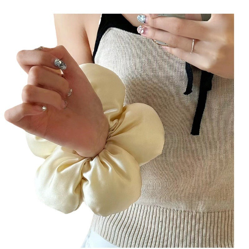 Oreiller fleur d'éponge Satin Grand bandeau intestinal
