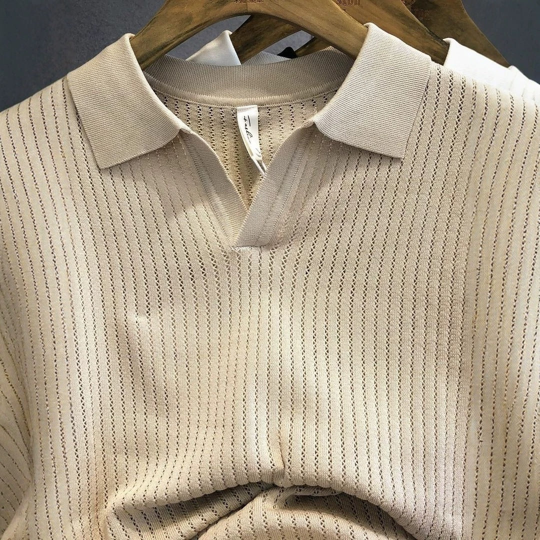 T-shirt à manches courtes avec motif diamant pour hommes