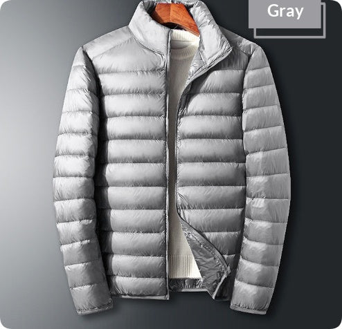 Manteau tendance à capuche rembourré blanc Duck Down Hommes