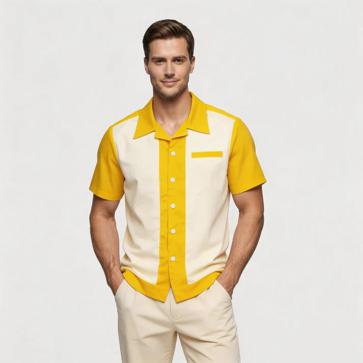 Homme Mode Casual British Design Été Chemise à manches courtes