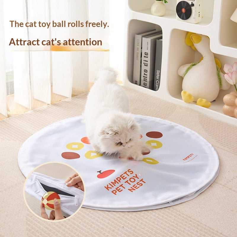 Balle de jouet chat électrique avec couverture de chasse pour animaux de compagnie
