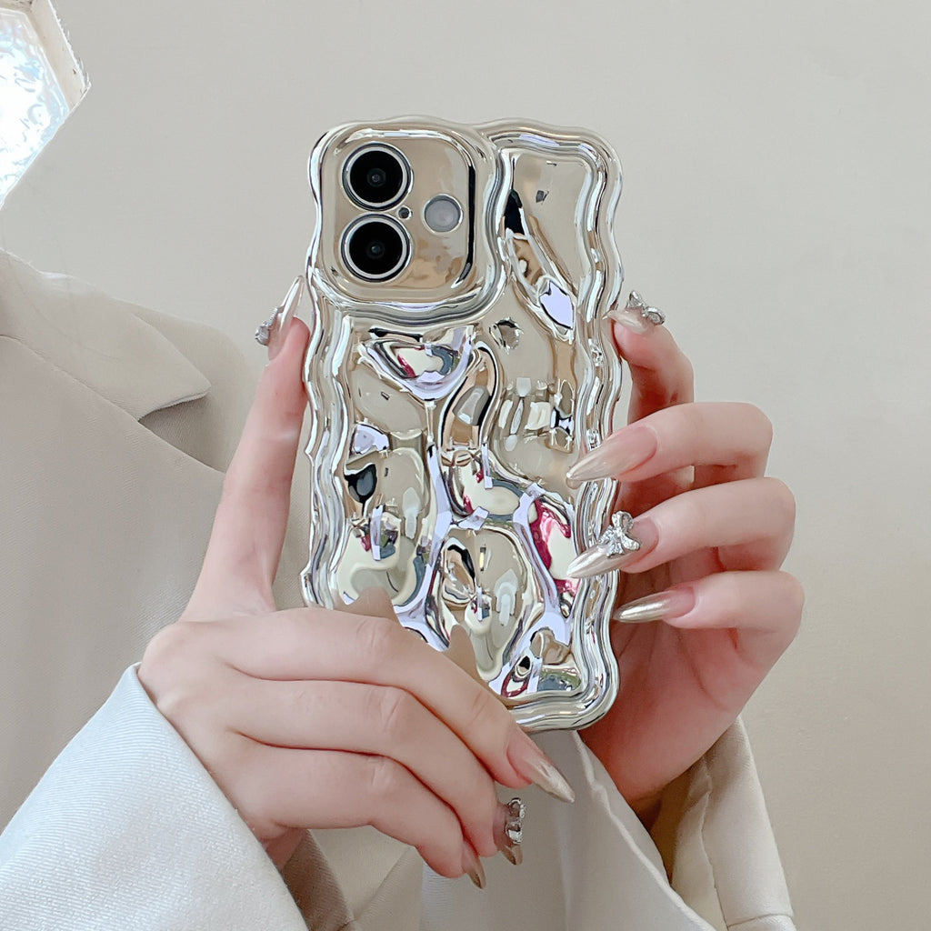 Ins Niche Water Ripple pour 17pro Max Phone Case