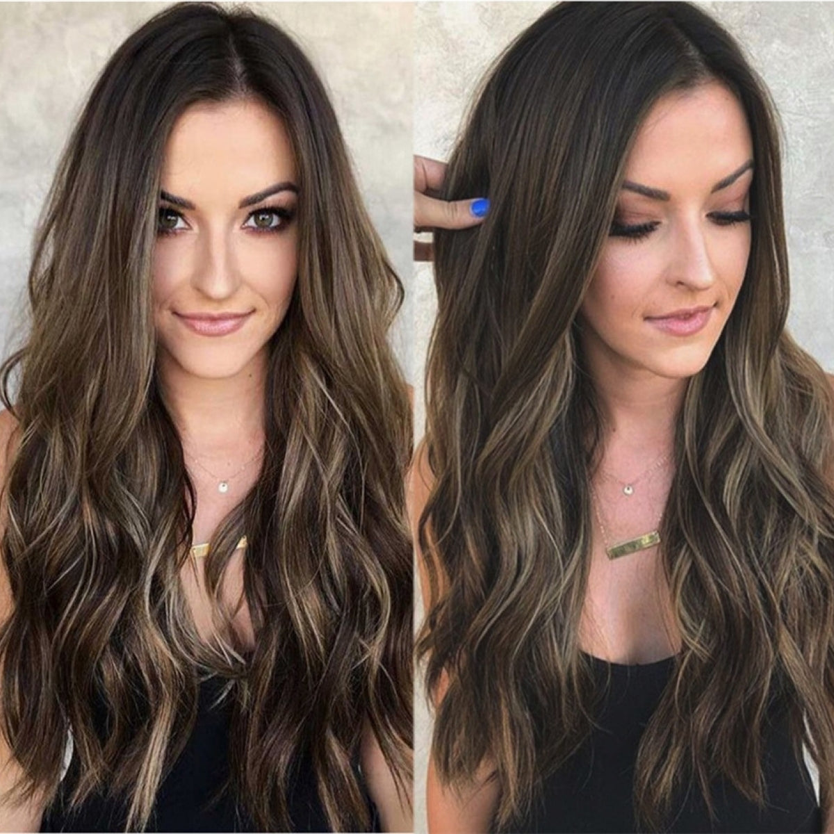 Les femmes gros ondulés longs cheveux bouclés