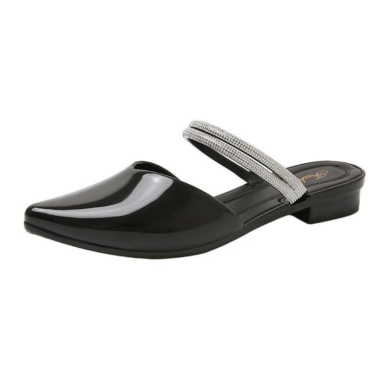 Demi-chaussons pointues d'été pour femmes