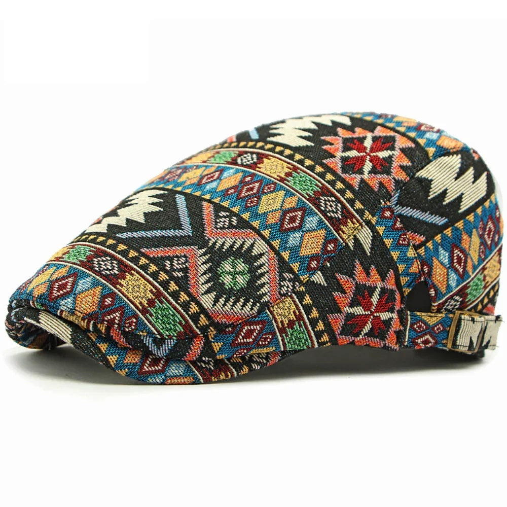 Style ethnique Chapeau Jacquard de loisirs Beret