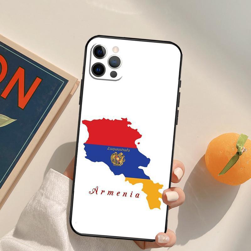 Cas personnalisé et minimaliste de téléphone drapeau arménien