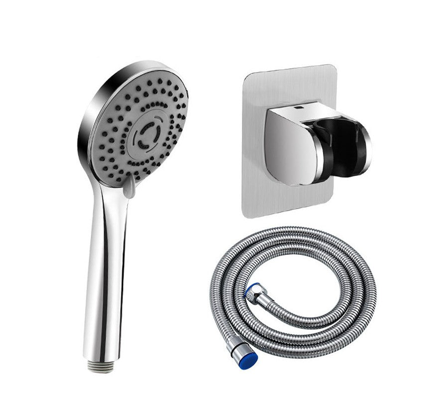 Set de tête de douche moderne argentée