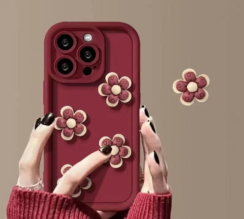 Célébrité d'Internet Dossier de téléphone de poupée de dessin animé en trois dimensions