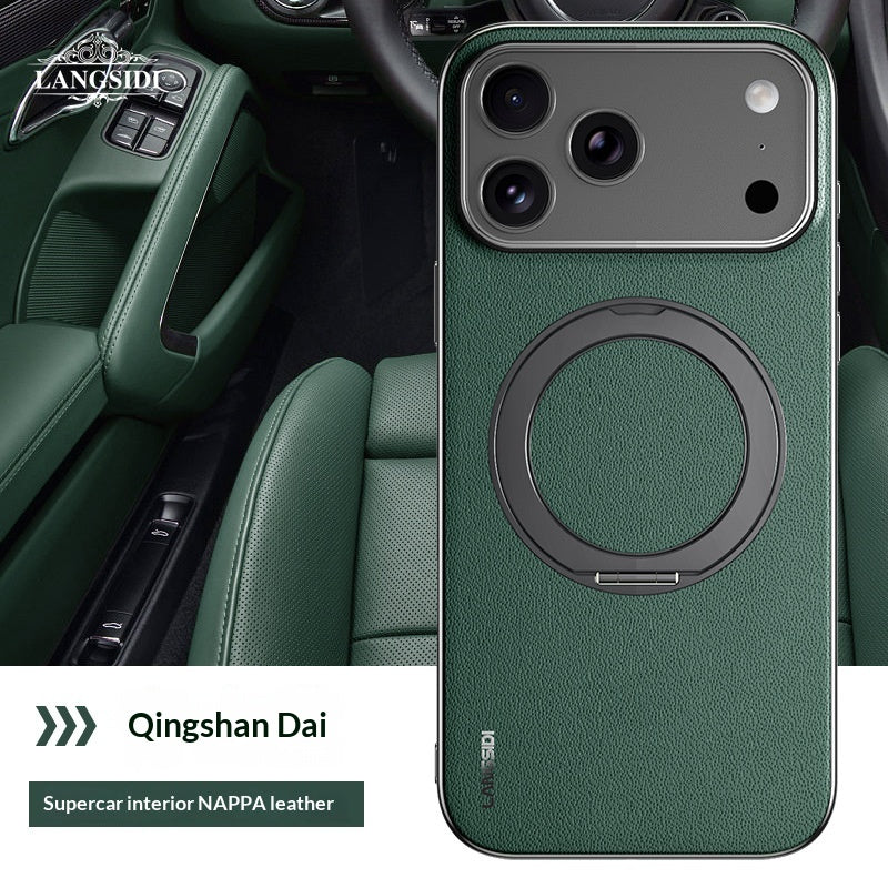 Étui de téléphone à effet peau avec protection intégrale et support intégré