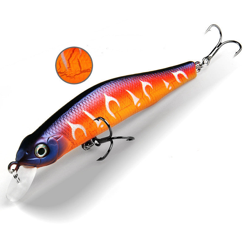 Long S 80mm8.5g Lure magnétique de pêche en eau douce