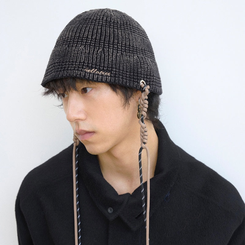 Chapeau casual et élégant Knit Fisherman qui aplatit le visage en le rendant plus petit
