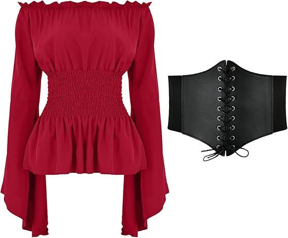Chemise minimaliste style Renaissance pour femmes