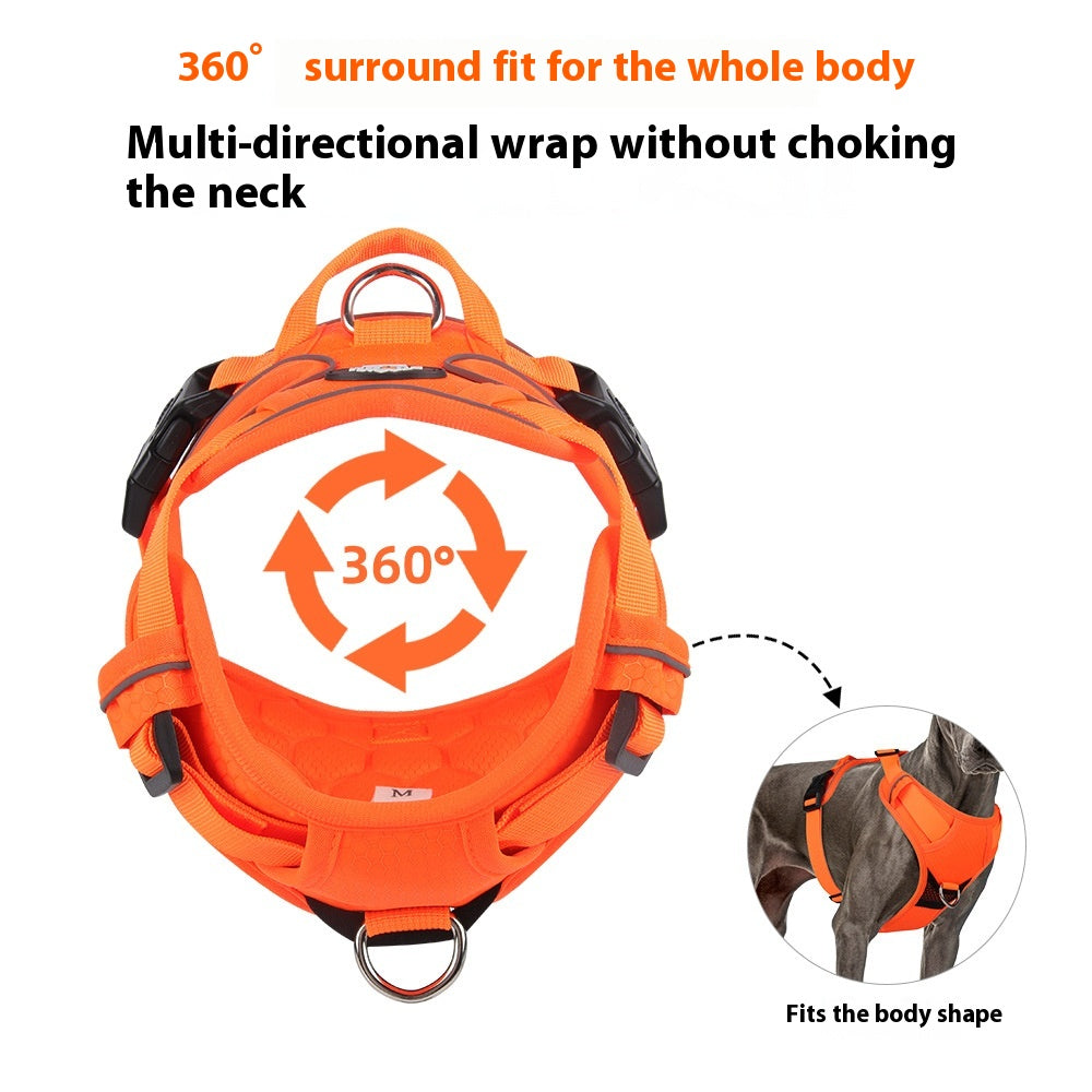 Veste réfléchissante de fixation des mains de chien
