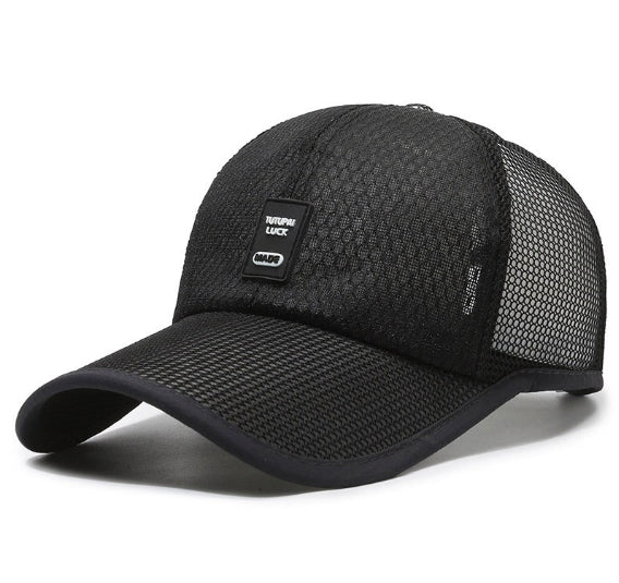 Cap de baseball respirant-Black-1 Top