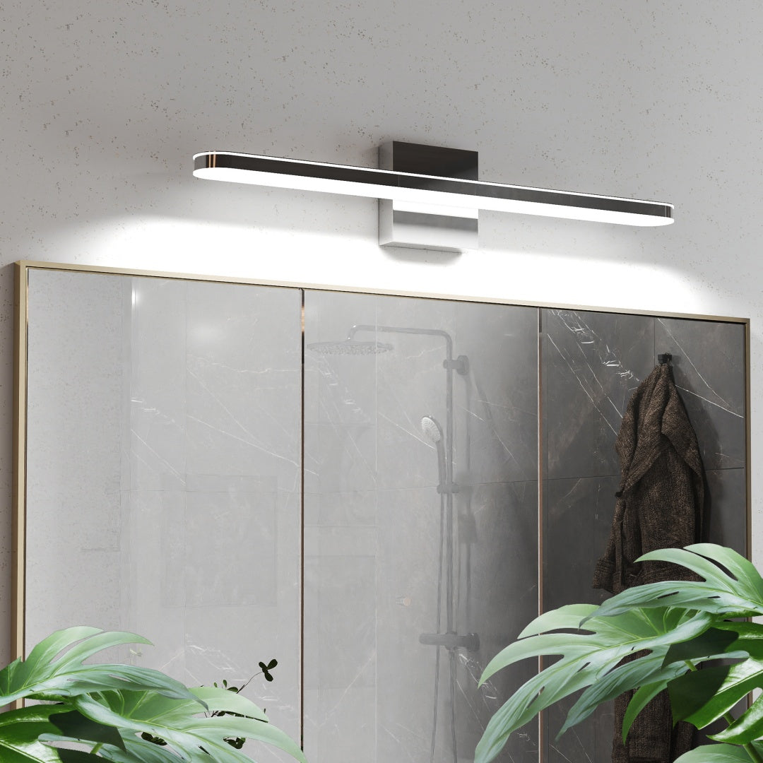Salle de bain moderne luminaires Dimmable LED lumières de vanité Chrome lampes pour miroir de bain