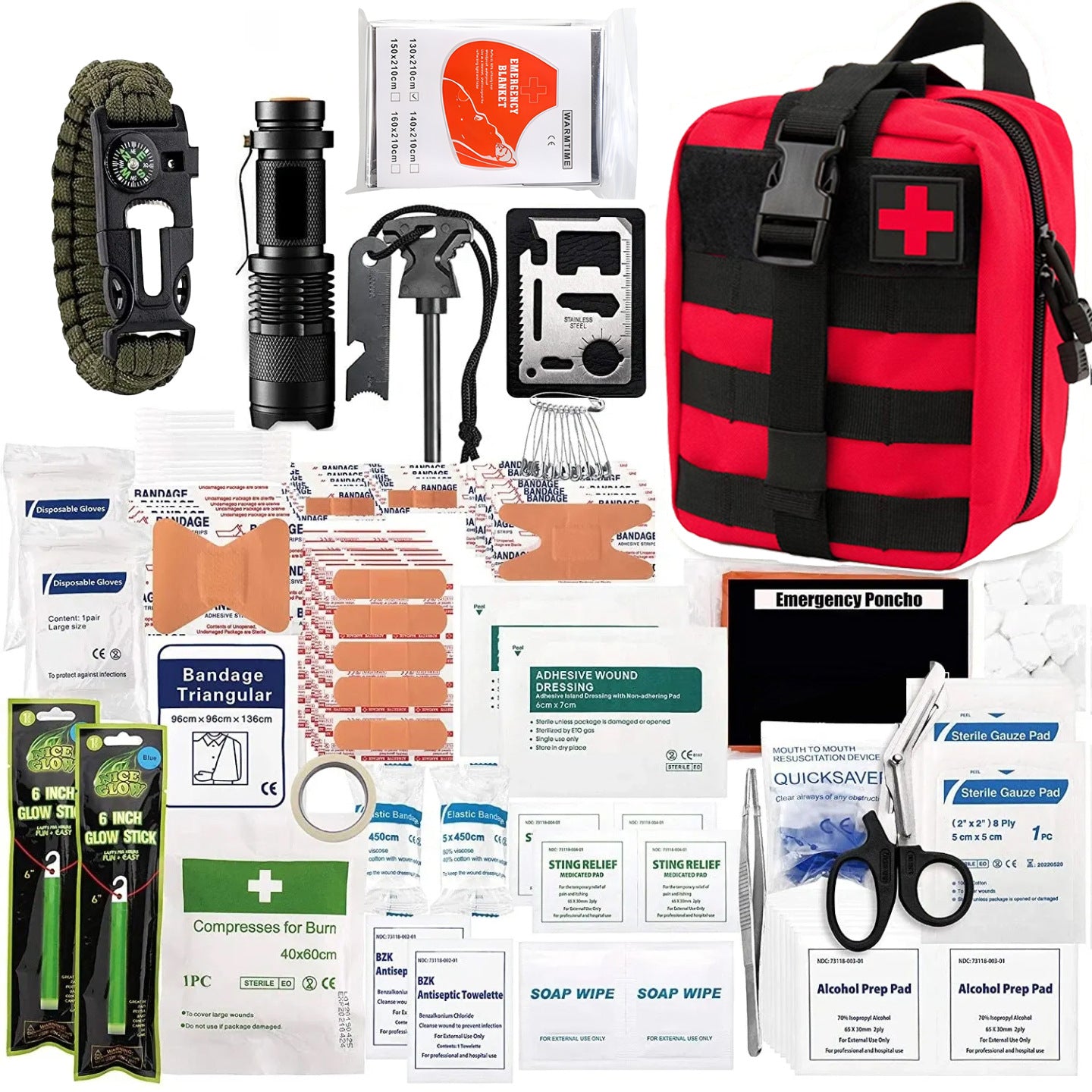 Kit d'outils de survie des engins de camping