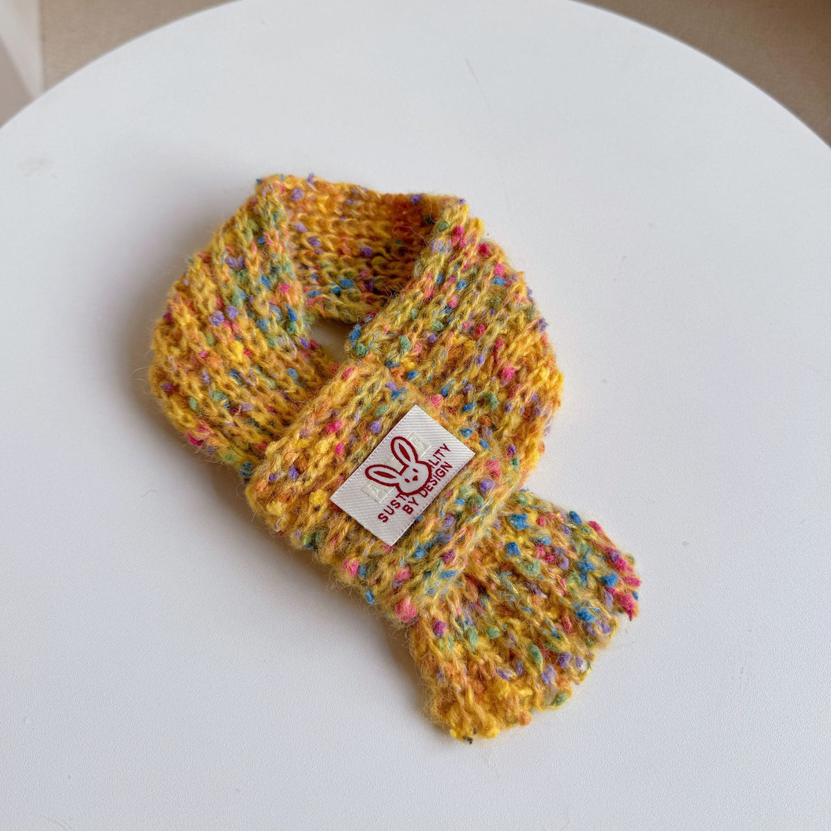 Bib chaud tricoté et serviette salive pour chiens