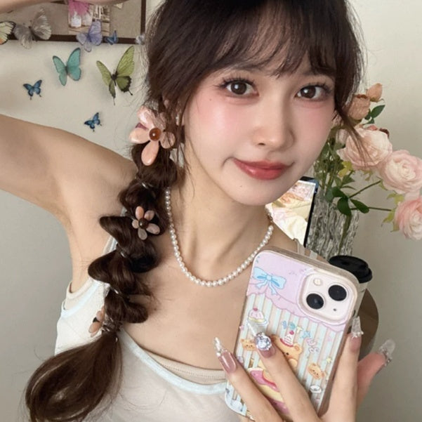 Attache à cheveux floraux pour les femmes