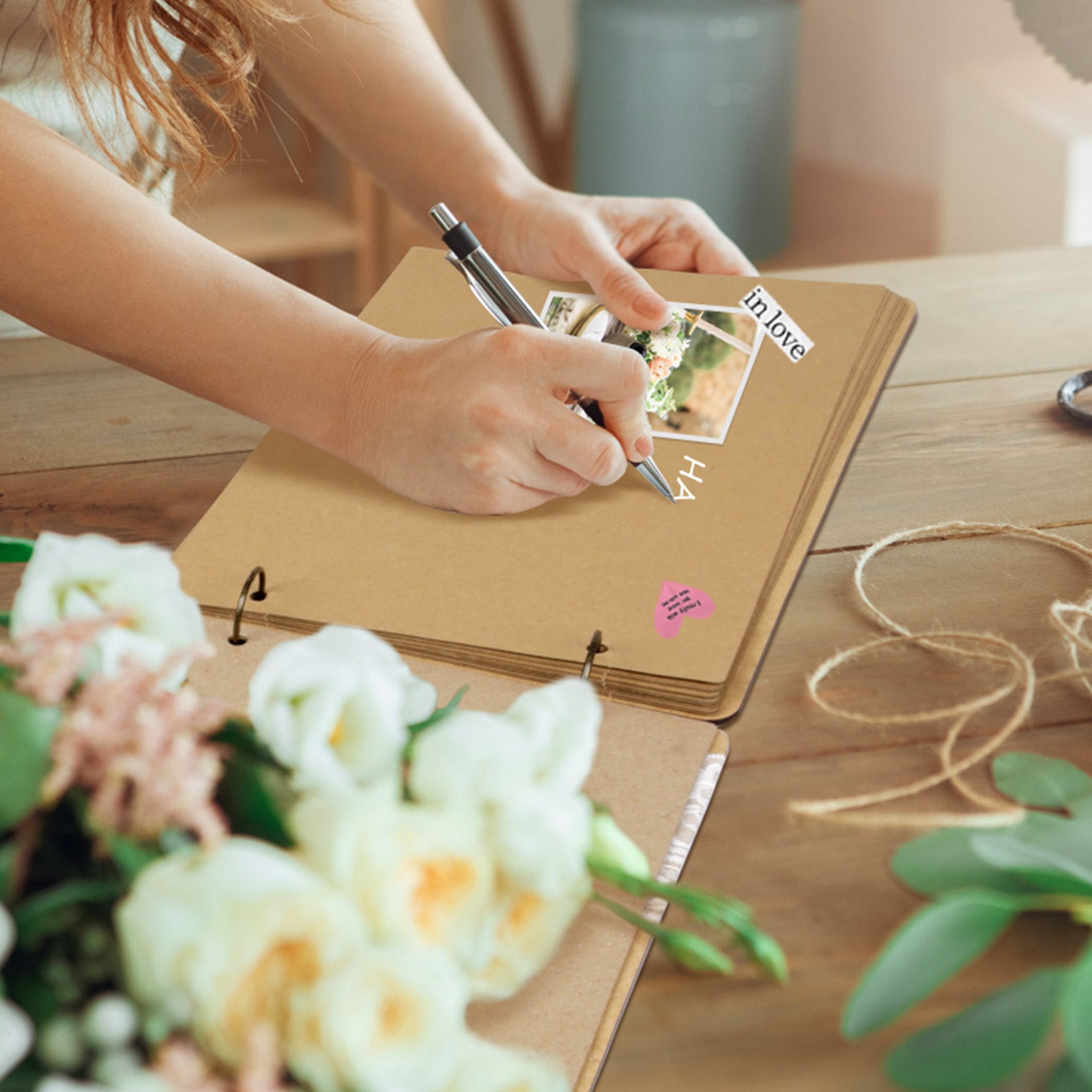 Ensemble de livres d'invités de mariage