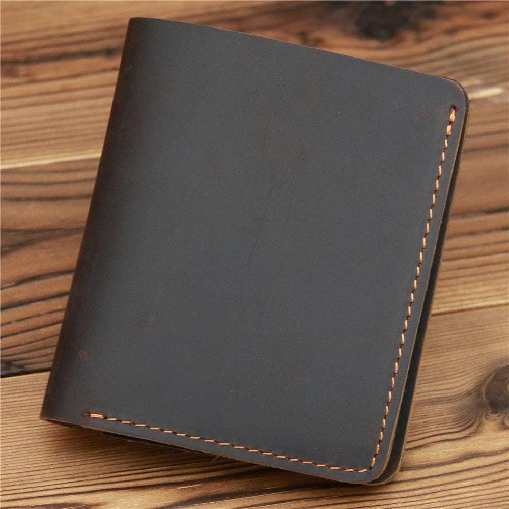 Crazy Horse en cuir pour hommes Wallet European and American Retro