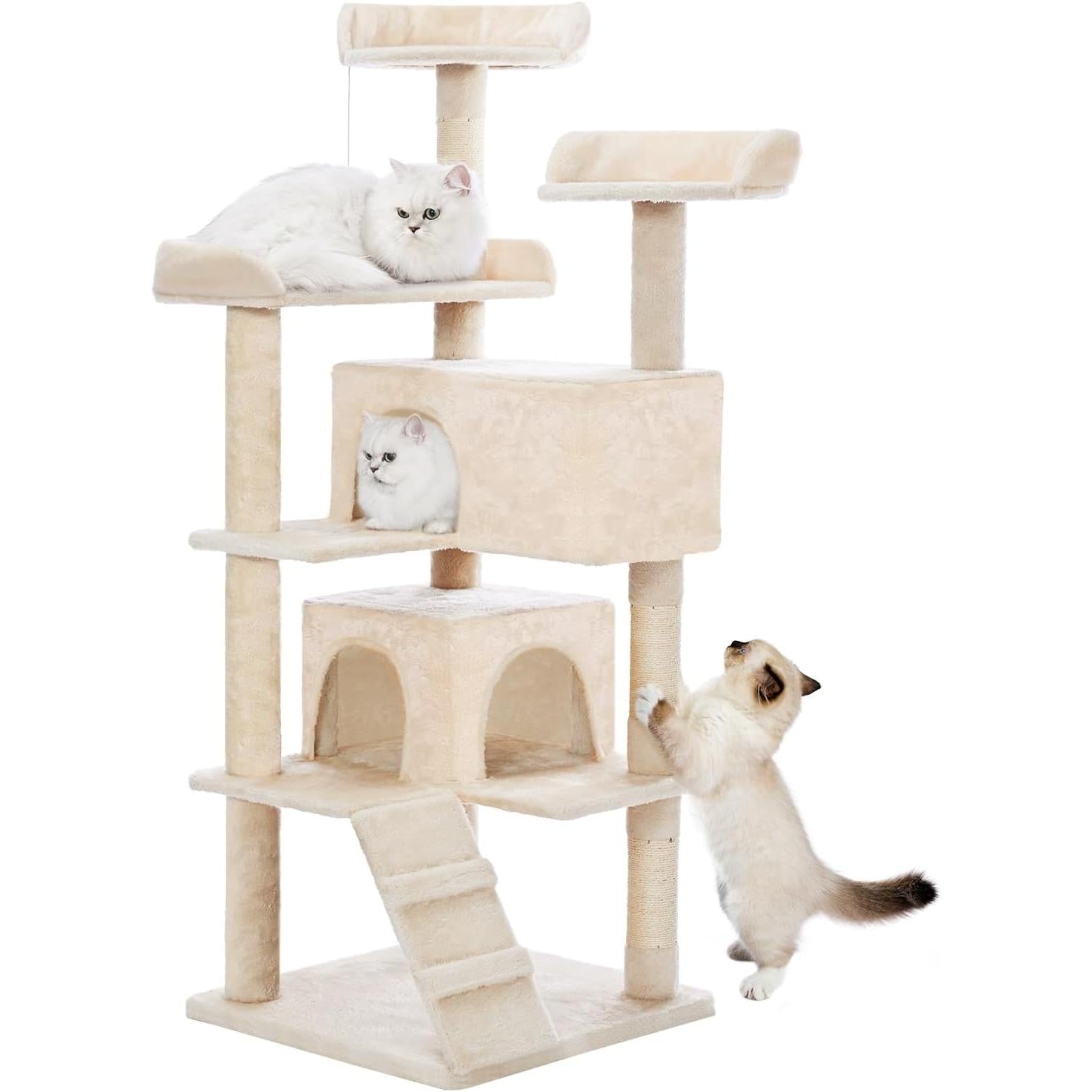 Arbre de chat multicouche de 56 pouces