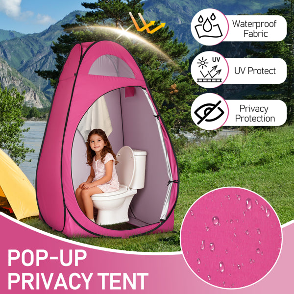 Portable Outdoor Pop-up Toilette Dressing Fitting Room Privacy Shelter Tente Rose
