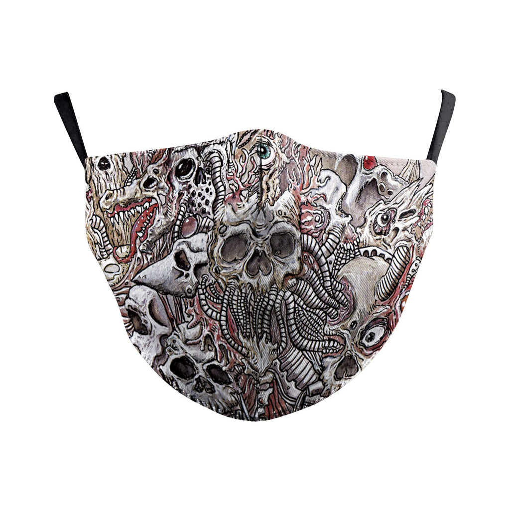 Masque de poussière double couche Wansheng Ghost Face Skull