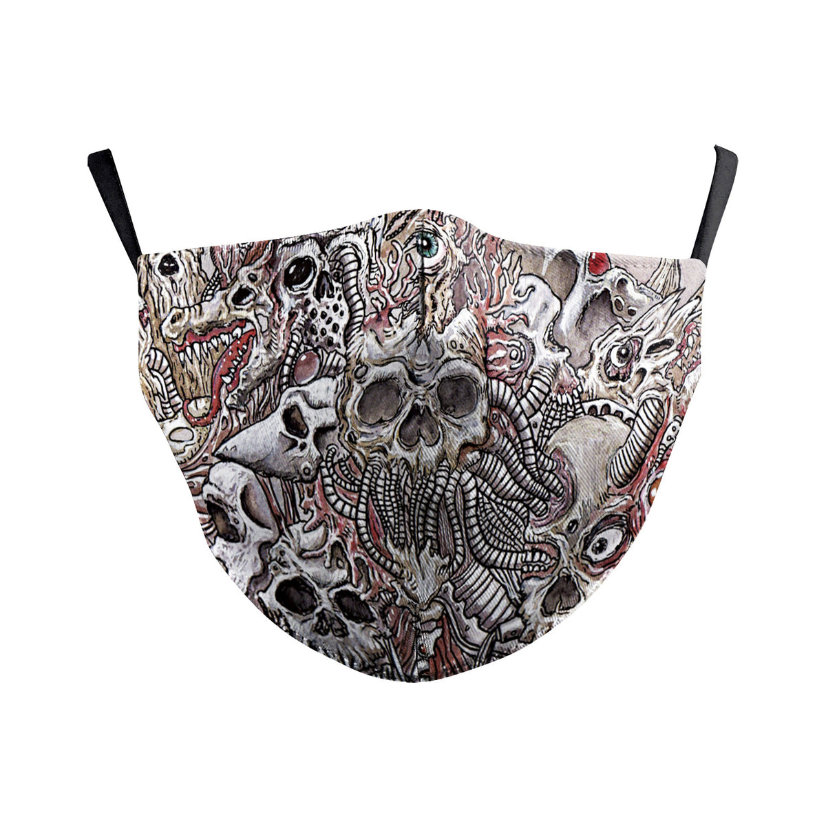Masque de poussière double couche Wansheng Ghost Face Skull