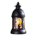 Décoration d'Halloween Lampe de citrouille Portable Château d'Halloween Lampe à Vent Pendentif d'Halloween Pa