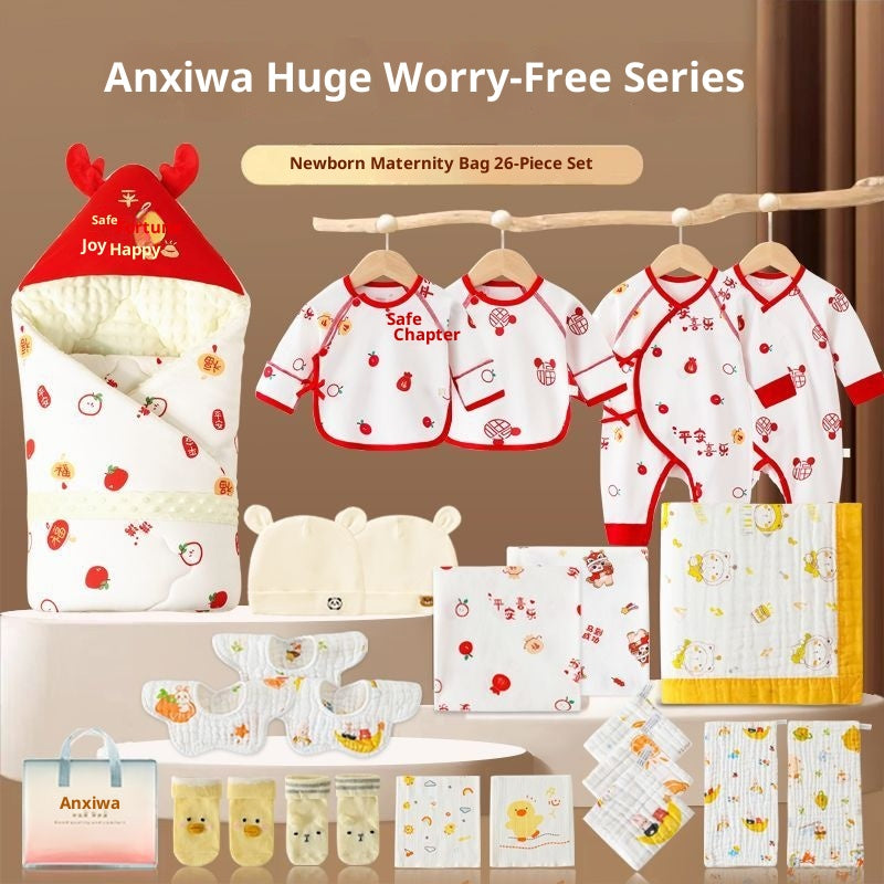 Sac de maternité Ensemble de vêtements de serviette de bain pour swaddle nouveau-né