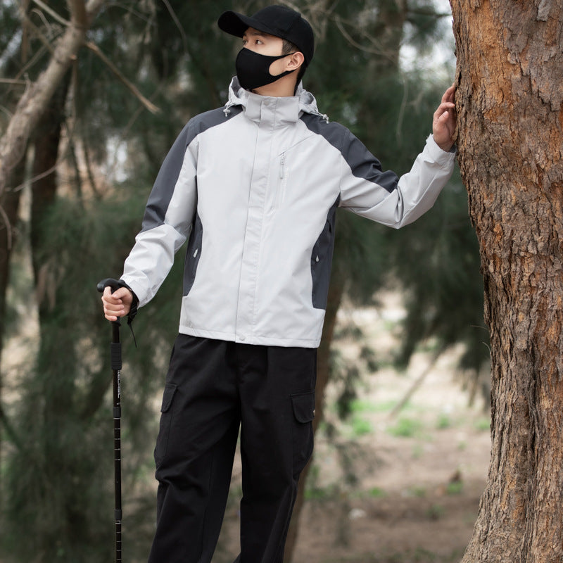 Hommes à l'abri du vent Et veste de sport extérieure imperméable