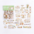 Stickers Animal Cartoon Bear Rabbit Lapin Journalier PET Imperméable