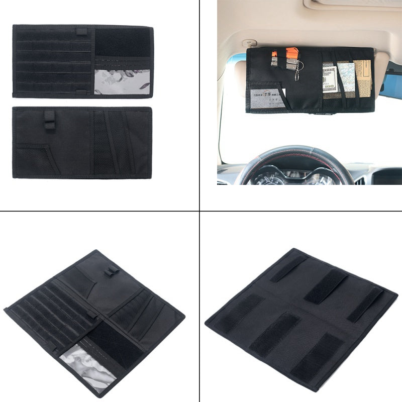 Panneau de véhicule camion voiture Sun Visor Organisateur CD Porte-bags Car Styling Hunting Accès