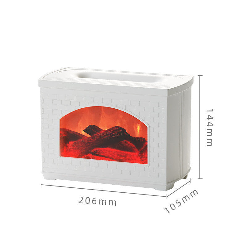 Humidificateur à effet lumineux de flamme simulé pour usage domestique